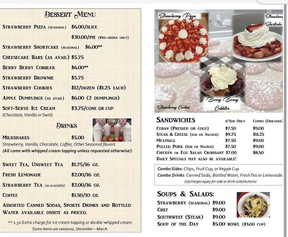 The Farmhouse at Gillman Farms Menu image 1